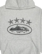 Corteiz 4Starz Alcatraz Hoodie Gray