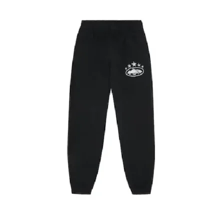 Corteiz 5 Starz Sweatpants Black