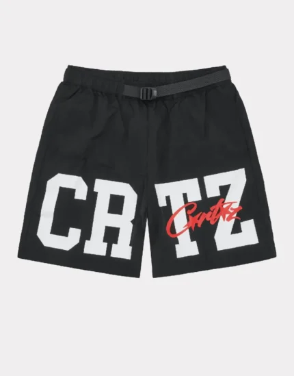 Corteiz Crtz Nylon shorts Black