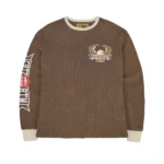 Corteiz C Starz Waffle Sweatshirt Brown