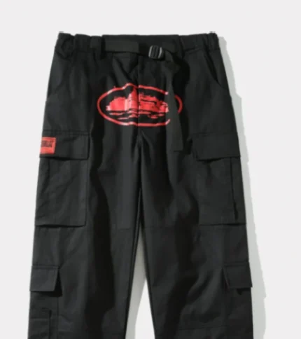 Corteiz Purp Cargos Black/Red