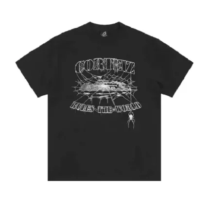 Corteiz Web Alcatraz Tee Black