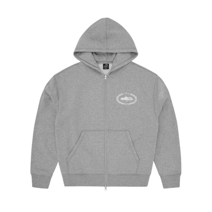 Corteiz Superior Royale Zip Hoodie Gray