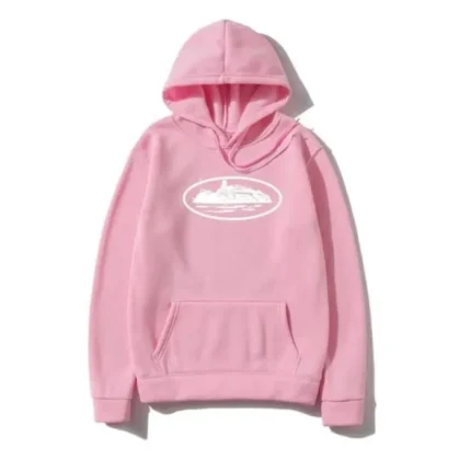 Corteiz Alcatraz Hoodie Baby Pink