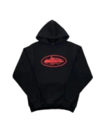 Corteiz Alcatraz Hoodie Black/Red | Shop