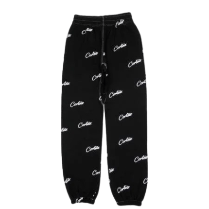 Corteiz All Over Print Joggers Black