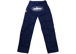 Corteiz Guerillaz Cargo Pants Navy