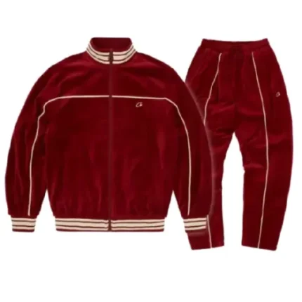 Corteiz VVS Tracksuit Burgundy