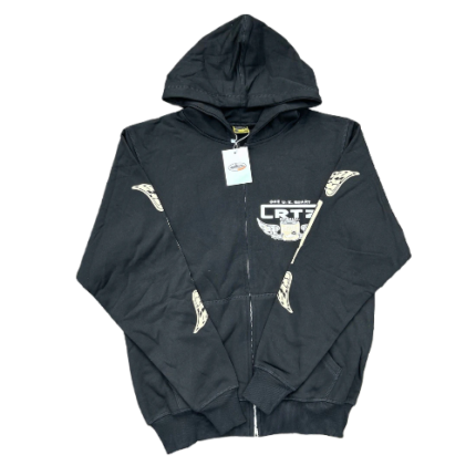 Corteiz Gasolina Black Zip-Up Tracksuit