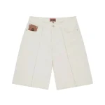 Corteiz C-star denim shorts natural