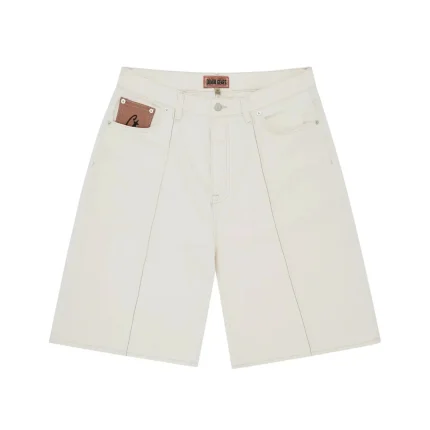 Corteiz C-star denim shorts natural