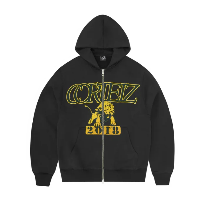 Corteiz Lion Varsity Zip Hoodie