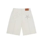 Corteiz C-star denim shorts natural